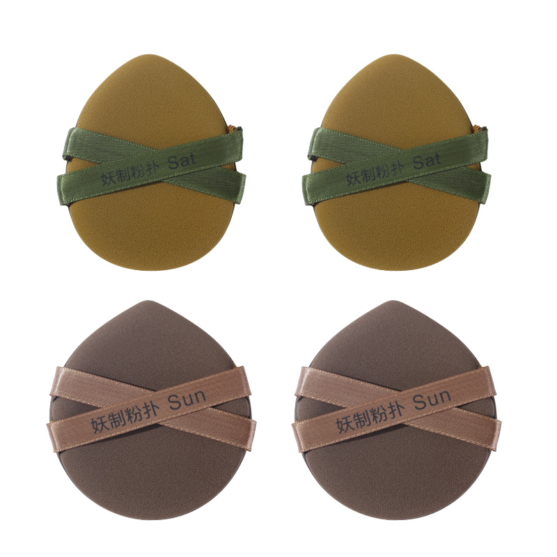 妖制周末粉扑戳戳乐双丝带粉扑气垫粉底液干湿两用不吃粉大号海绵,淘宝优惠券,粉丝福利购,淘宝优惠卷