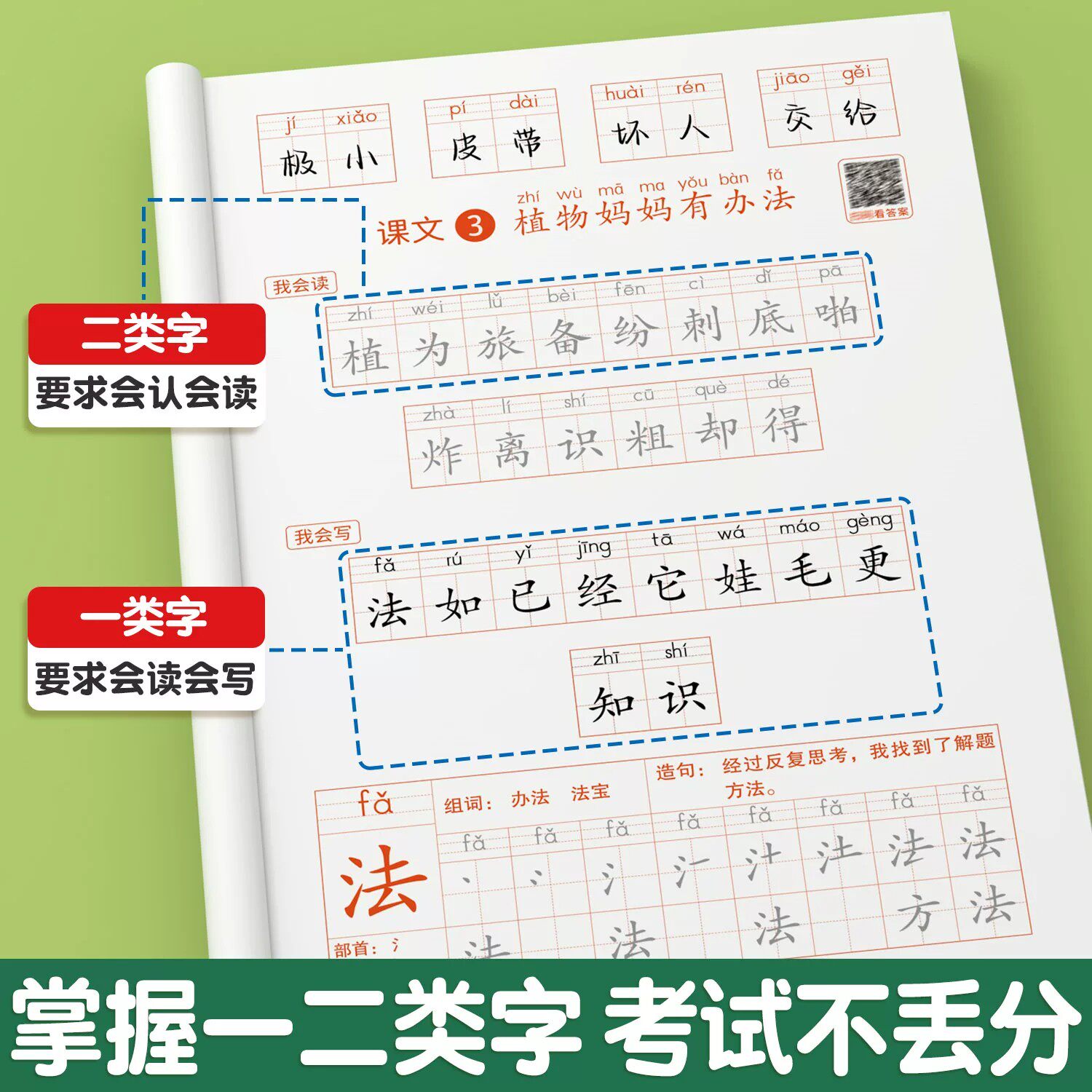2026新版三年级上册练字帖 小学语文一年级二年级四年级五六下册人教版课本同步字帖每日一练三上带笔顺笔画 上学期一二类字练字本