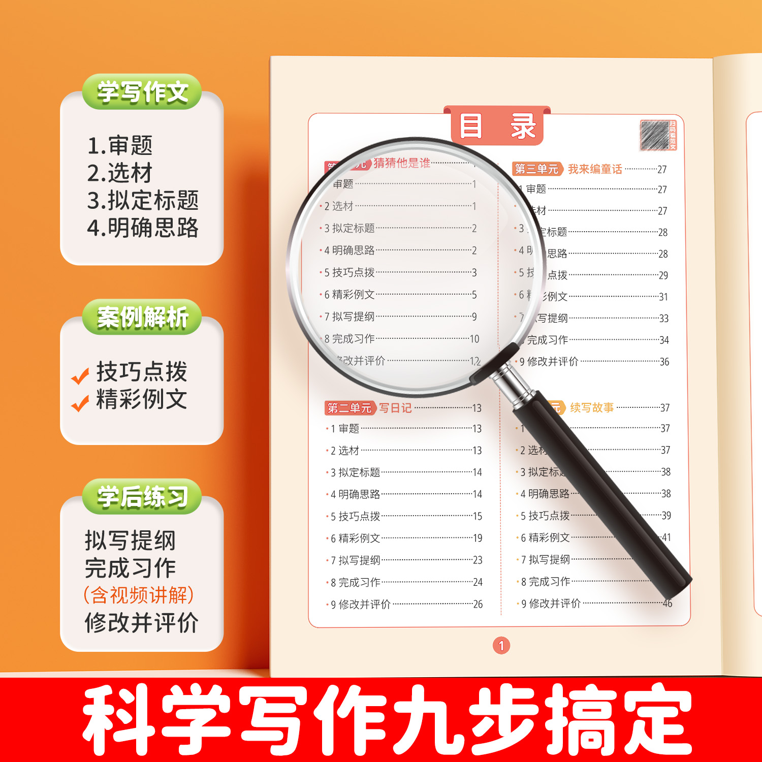 2025新版同步作文三年级上册四年级五年级六年级下册人教版语文同步阅读理解专项训练书小学生仿写思维导图优秀满分素材作文书大全 - 图1