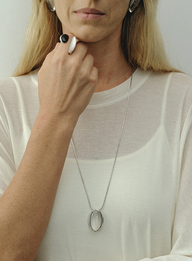 KHEMIA秋冬新款天然水晶项链