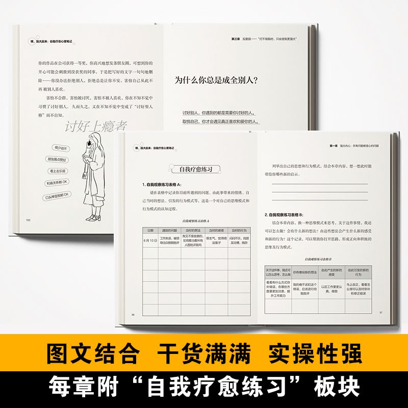 嘿，强大起来 自我疗愈心理笔记修复自我自卑与超越重建信心与自己和解做内心强大的自己实现自我疗愈亲密关系心理学沟通书籍