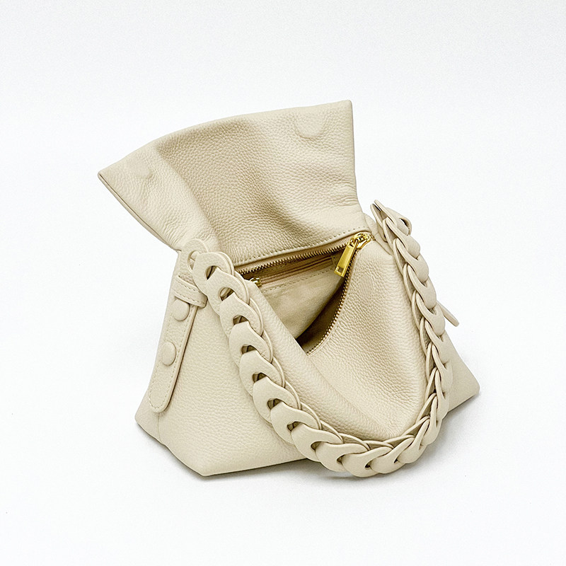 jpjclassic头层皮单肩斜挎枕头包 jpj女士包袋