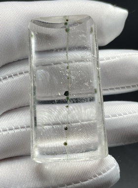 天然白水晶包裹透明绿色矿物质 晶体干净 一物一图男女款礼物消磁