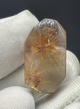 纯天然白水晶随意形吊坠裸石 多个发晶花 颜色好晶体干净水晶花朵