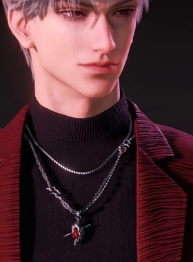 恋与深空秦彻穿心项链女乌鸦同人吊坠挂件女士高颜值女款百搭小众