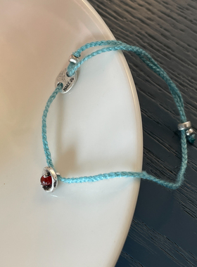 韩系煎蛋手绳女ins风女款轻奢小众女士高颜值高级感手链日常百搭