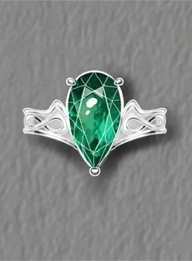 crossangel戒指祖母绿天使与龙的轮舞日漫周边cos小众指环热血潮