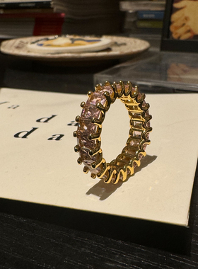 精致叠戴戒指女ins小众高级感时尚指环2024年新款夸张首饰女生金