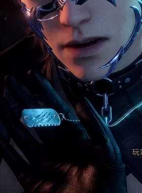 恋与深空夏以昼附骨之痕项链狼牌军牌吊坠cos游戏周边狼爪钥匙银