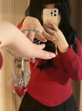 fate命运之夜fsn远坂凛红色宝石项链女吊坠动漫周边cos道具fgo银