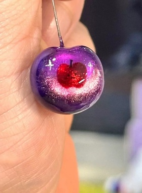 恋与深空夏以昼紫色苹果项链女吊坠游戏衍生周边女款轻奢小众哥推