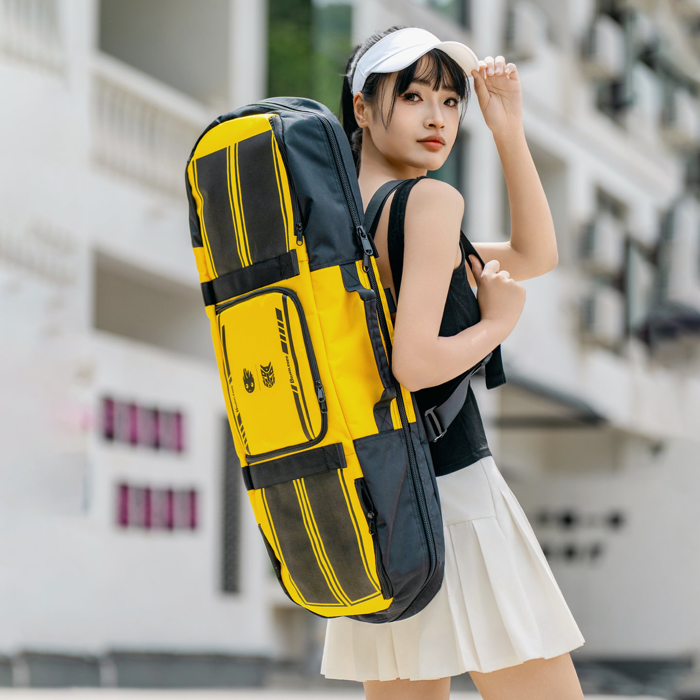 滑板包双翘板陆地冲浪板包护具收纳背包陆冲板包路冲板背包通用型 - 图1