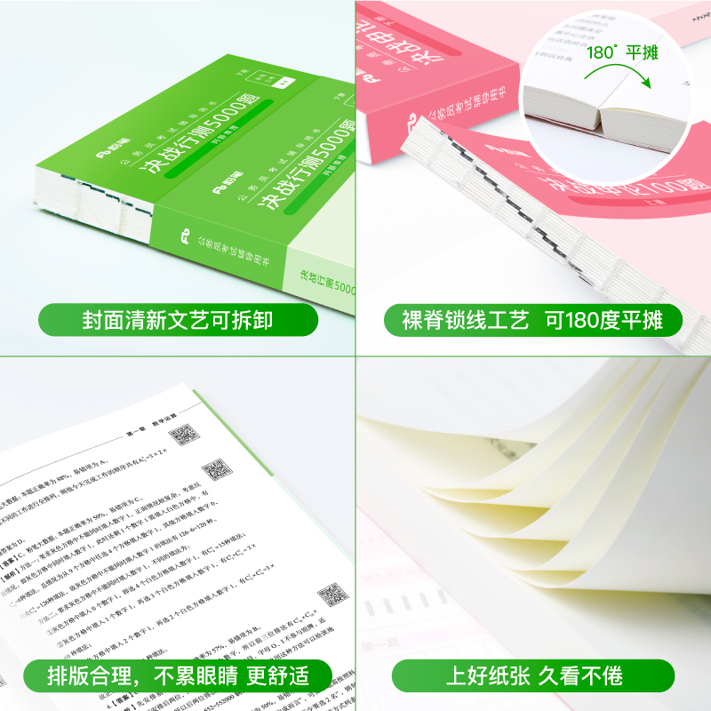 粉笔公考2025年国考省考决战行测5000题和申论100国家公务员考试教材24考公资料真题刷题专项题集全套980书广东江苏省河南贵州2024 - 图3