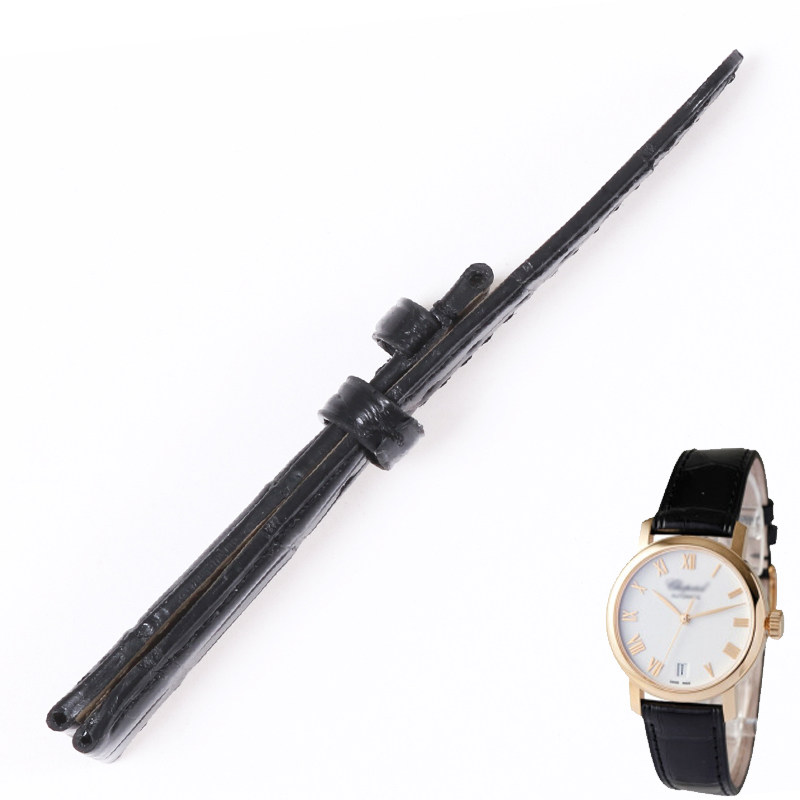 适合萧邦美洲鳄鱼皮经典系列手表带 征途手表配件