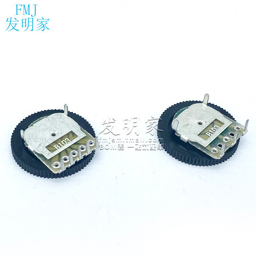 拨盘齿轮电位器单联双联1 2 5 10 20 50K 100 200 500 B103 B503 - 图3