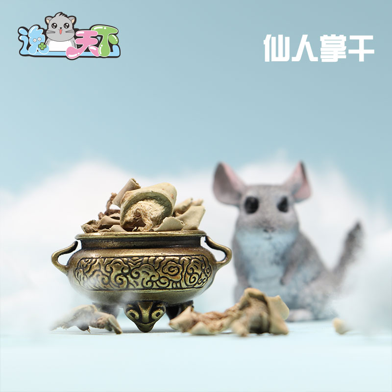 逸宠|CCCLUB中国龙猫俱乐部小食试吃蒲公英仙人掌桑叶龙猫兔子 - 图1