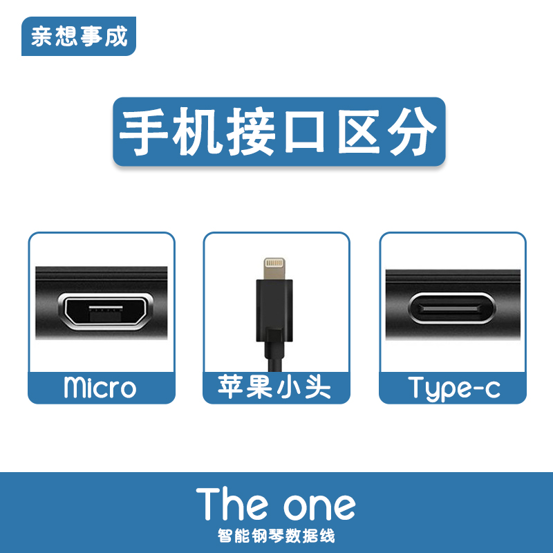 the one智能钢琴连接线The ONE电子琴数据线top适用于苹果/平板 - 图2