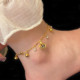 Temperament crown pendant bell zircon anklet ຂອງແມ່ຍິງພາກຮຽນ spring ແລະ summer ຄົນອັບເດດ: ສ່ວນບຸກຄົນ anklet niche ການອອກແບບ anklet exquisite