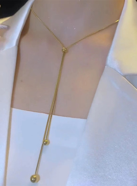 有球必应钛钢项链不褪色韩版简约