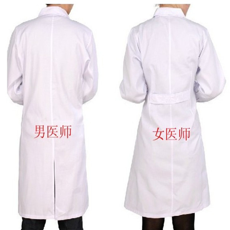白大褂长袖短袖医生实验医师服薄款松紧加厚款男女护士工作服 - 图2