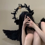 Ангел приходит в Хэллоуин Крылья/Кольцо Бога бедно