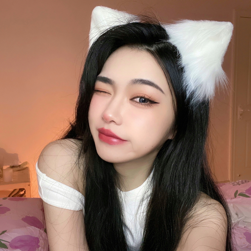 网红毛绒发箍秋冬猫耳狐狸耳朵头饰拍照猫佣头箍兽耳发夹猫咪发卡 网红毛绒发箍秋冬猫耳狐狸耳朵头饰拍照猫佣头箍兽耳发夹猫咪发卡