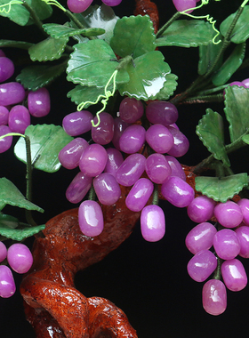 新中式风电视柜客厅玄关盆栽奇石