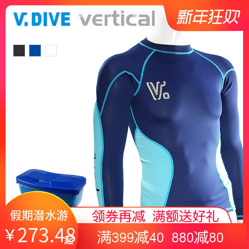 台北威带夫V.DIVE 男士休闲超薄透气UV防晒服浮潜潜水服时尚 - 图0