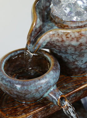 招财客厅摆件万达礼瓷陶瓷招财加