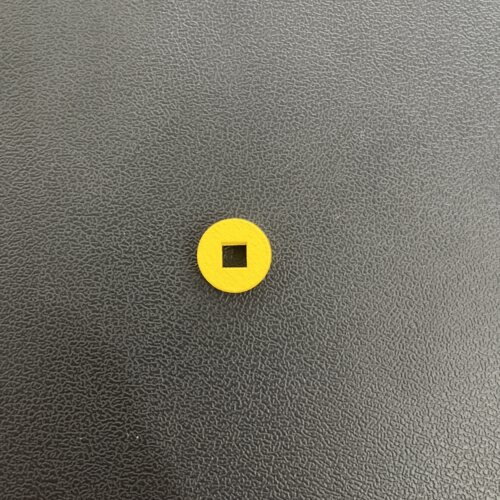 15mm黄色铜钱桌游配件木质token标志物模型棋子自制diy彩色实木 - 图1