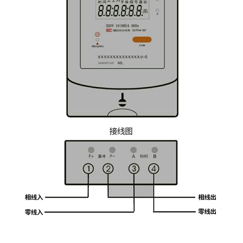 科陆威盛华立海兴林洋单相家用电表远程电能表高精度出租房电子表 - 图2