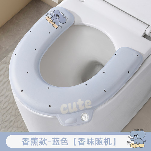 马桶坐垫EVA四季通用家用夏2026新款粘贴式防水免洗坐便器套座圈 - 图0