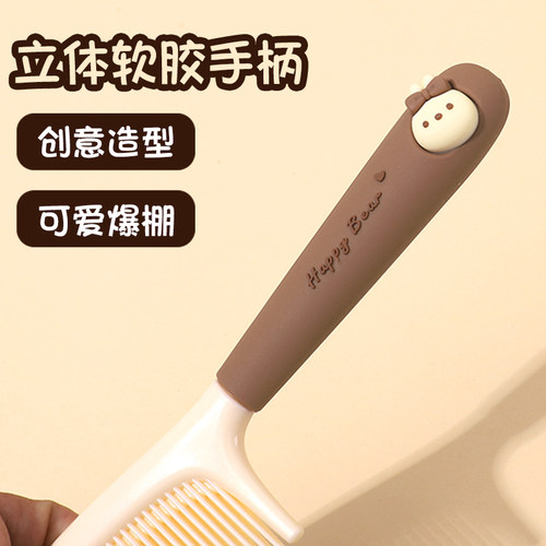 可爱高颜值梳子女士专用长发家用少女便携防静电儿童塑料直发梳头 - 图2
