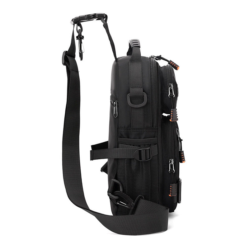 多功能胸包斜挎包男大容量多口袋户外高级感便携通勤背包潮单肩包,淘宝优惠券,粉丝福利购,淘宝优惠卷