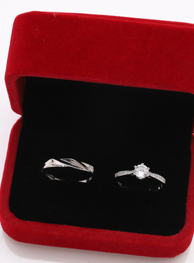 仿真一对钻戒求婚仪对戒