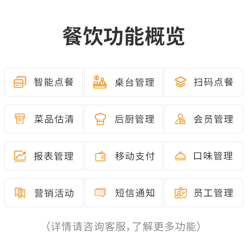 博立bl-09点菜宝平板ipad安卓手机微信扫2二维码桌台餐饮收银系统-图2