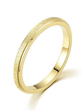 ing风轻奢钛钢戒指女韩版小众不