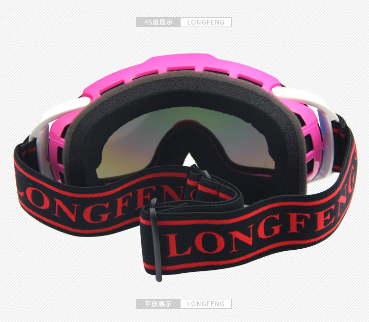 专业滑雪男女防雾滑雪镜可卡雪镜 仁威滑雪镜