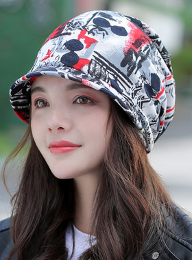 女韩版时尚包头帽英伦鸭舌帽帽子