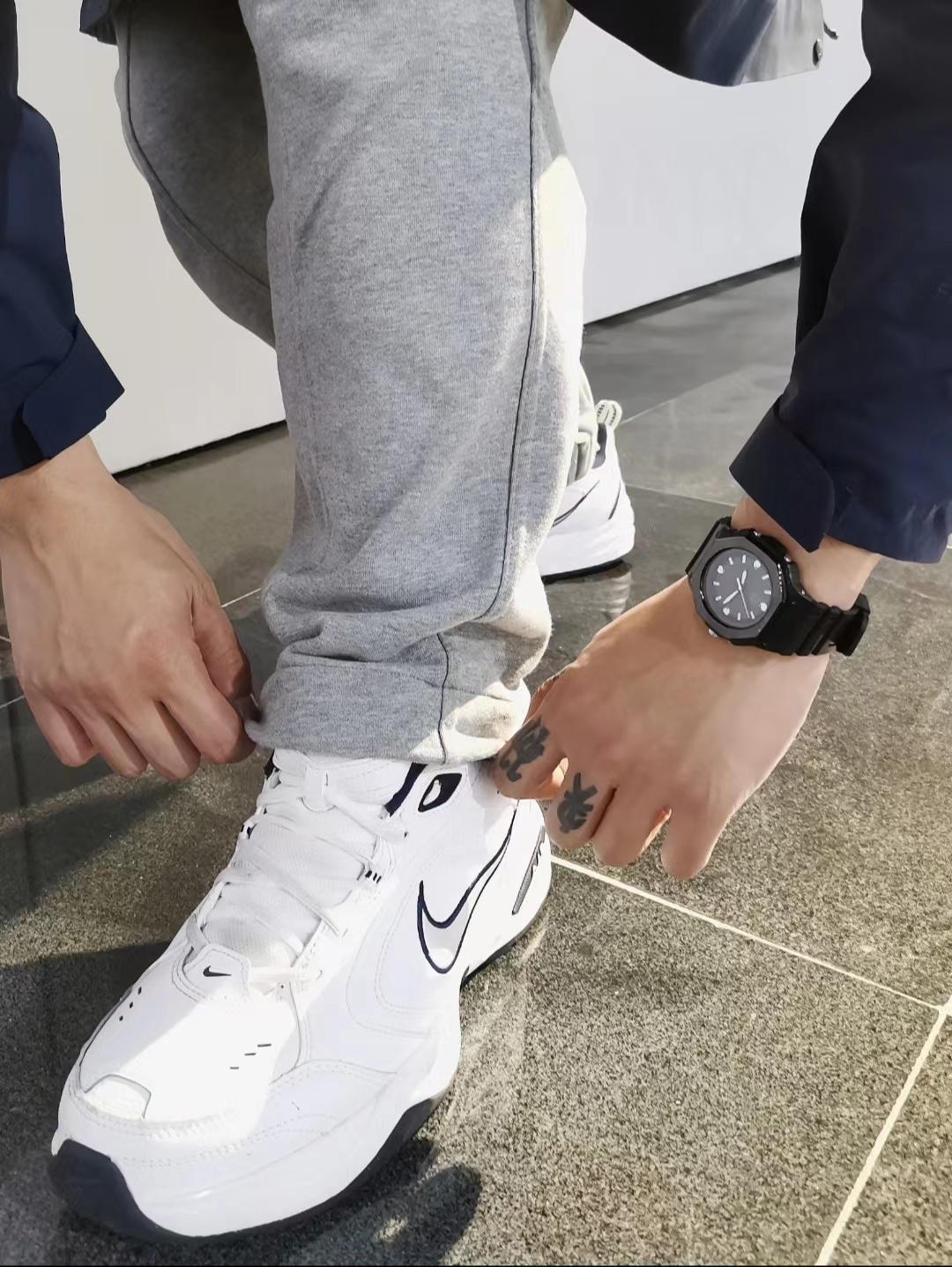 Nike耐克男鞋Air Monarch M2K 复古老爹鞋休闲运动跑鞋415445-102 - 图2