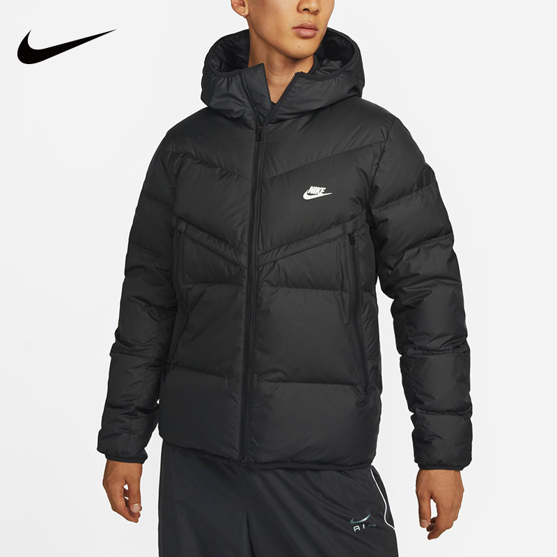 Nike耐克羽绒服男2023冬季新款连帽户外运动保暖休闲外套DV1132