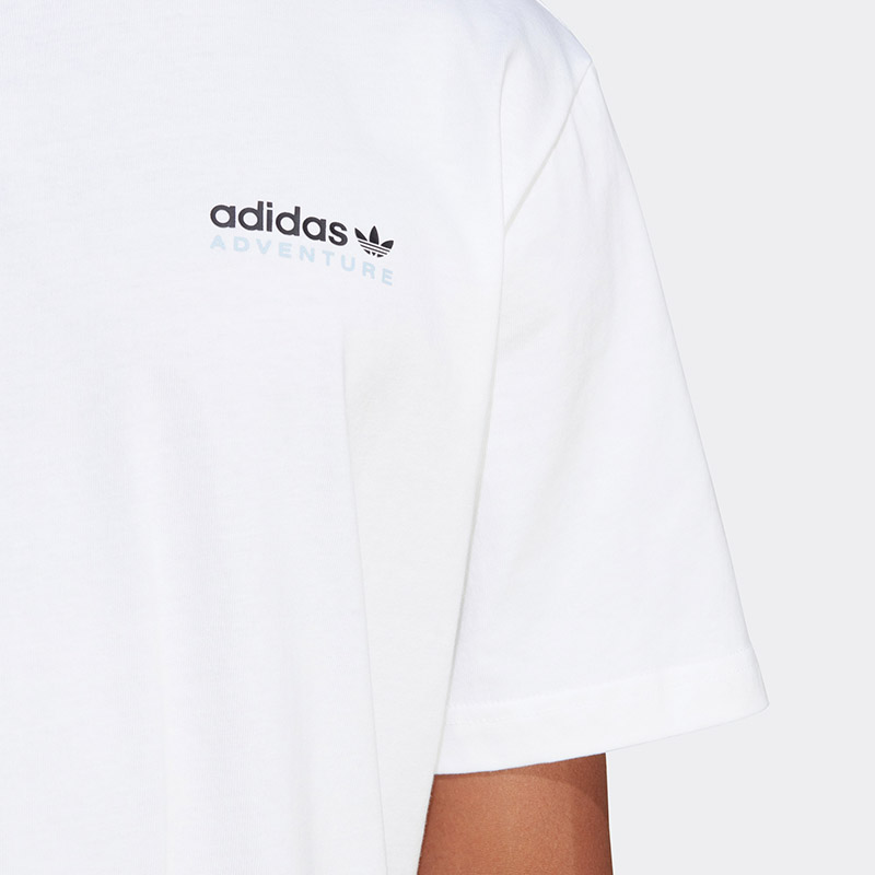 Adidas阿迪达斯三叶草短袖男夏季新款冒险logo圆领运动T恤IC2364-图3