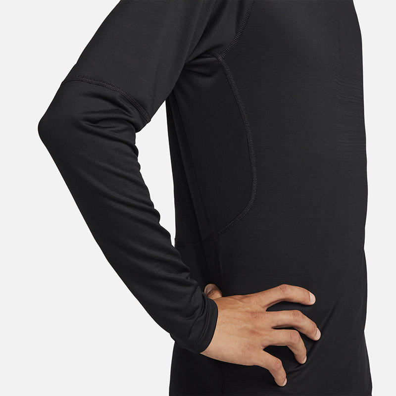 NIKE耐克男子2023新款健身衣跑步训练紧身透气长袖圆领T恤FB8516 - 图2