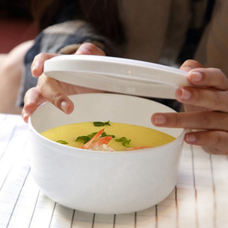 蒸蛋碗陶瓷碗带盖碗泡面碗微波炉专用的碗蒸碗蒸蛋羹专用碗蒸饭碗