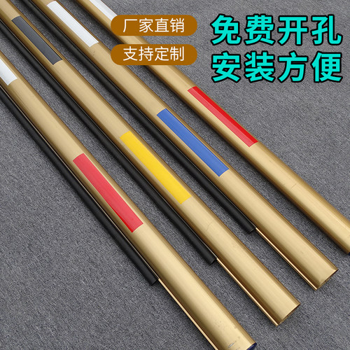 捷顺道闸杆停车场椭圆直杆胶条小区门禁起落杆挡车栏杆8050 7547 - 图2
