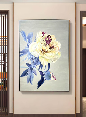 纯手绘油画客厅沙发背景墙装饰画