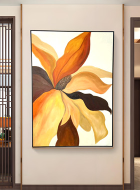 纯手绘油画客厅装饰画沙发背景墙