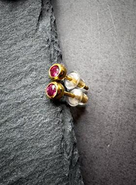 月末魔羯原创小众设计老红宝戒指