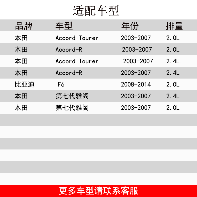 适配本田七代雅阁欧版旅行车比亚迪F6汽车高流量空气滤芯进气风格 - 图0