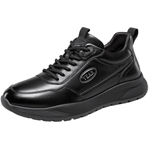 意尔康男鞋2025新款冬季真皮男士加绒运动皮鞋二棉休闲鞋男款软底 - 图3